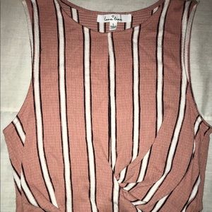 twisted cropped tank